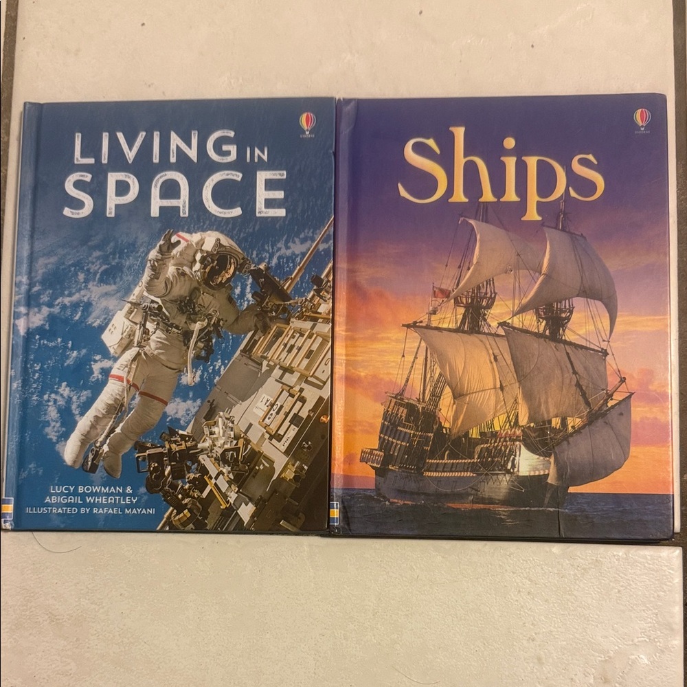 Living in Space Hardcover Book - Blue Cover